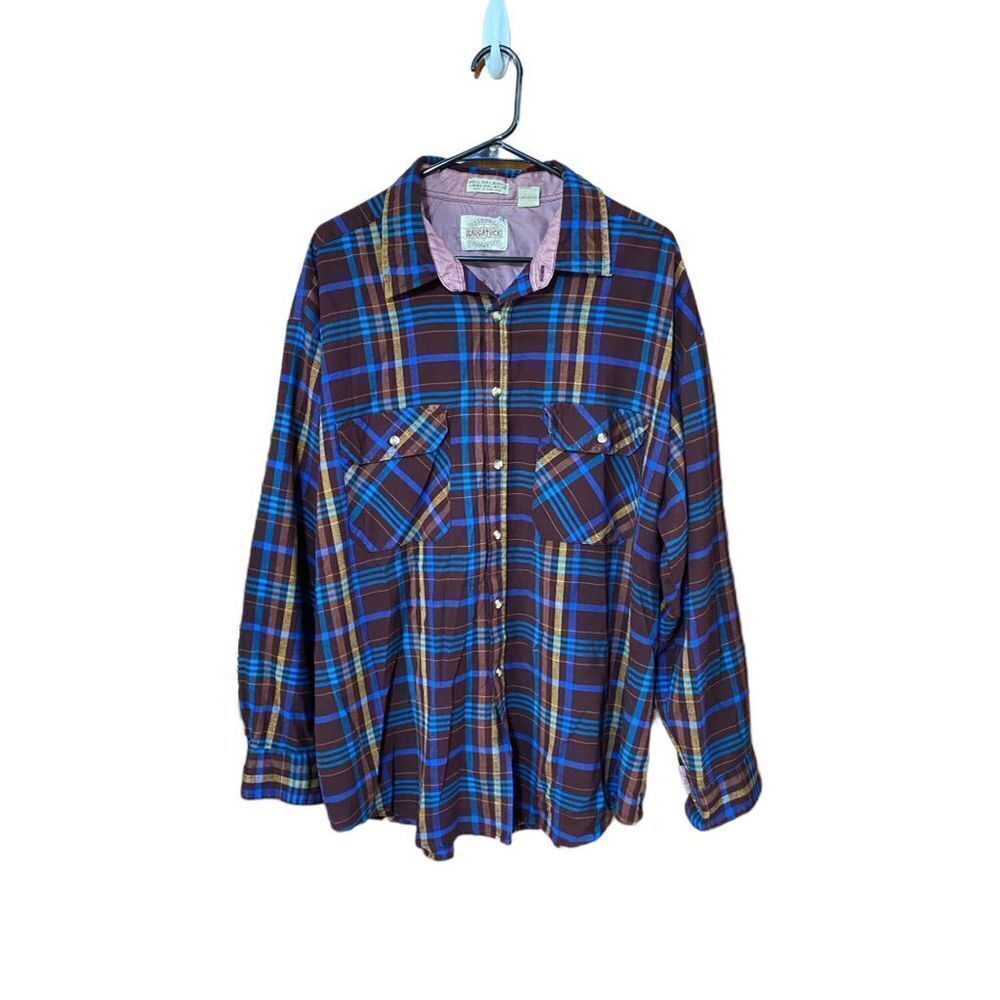 VINTAGE Saugatuck Dry Goods flannel shirt size 2X